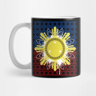 Tribal Pattern Philippine 3 Stars & Sun Mug